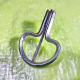F924- DRAMBA-Instrument de cantat arhaic vechi metal. Marimi: 6/ 4,3 cm.