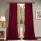 Draperie din catifea cu rejansa din bumbac tip fagure, Madison, 150x230 cm, densitate 700 g/ml, Burgundy, 1 buc