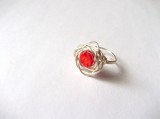 inel cu coral rosu 44600