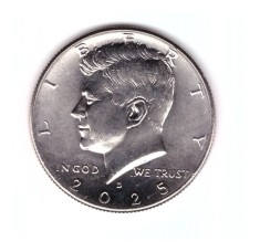 Moneda SUA 1/2 dollar/dolar 2025 D, UNC, cu luciu