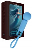 Mini Wand Pearlstasy, 8 Moduri Vibratii, Silicon, USB, IPX7, Albastru, 11 cm