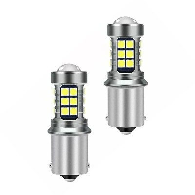 Set 2 x Becuri auto LED, 1156, 21W/bec, 27LED, 12/24V, 6500K foto