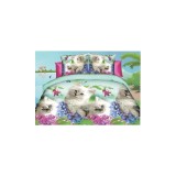 Cumpara ieftin Lenjerie de Pat Bumbac Satinat 3D cu 4 Piese- SIPRB-417