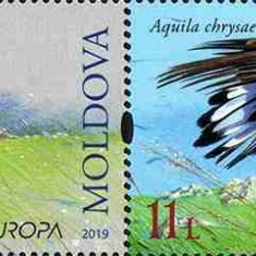 MOLDOVA 2019, EUROPA CEPT Fauna, Pasari, serie neuzata, MNH