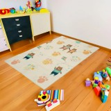 Covor Joaca Copii U-Grow Spuma Pliabil 180x120cm, Antiderapant, Impermeabil, Fara BPA, Husa Transport