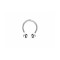 Cercel piercing din argint Potcoava 10 mm