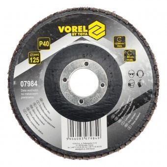 Disc abraziv 125x22.2mm, P60, Vorel 07985 foto