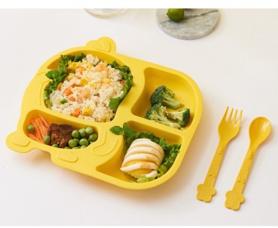 Set platou si tacamuri pentru bebe - Duck foto