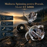 Mulineta Spinning pentru Pescuit, Model EF 6000