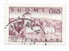 Finlanda - Noi timbre zilnice, 1967 - valoare obliterata, Arhitectura, Stampilat