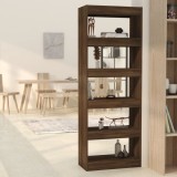 Bibliotecă/Separator cameră, stejar maro, 60x30x166 cm, PAL