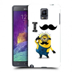 Husa Samsung Galaxy Note 4 N910 Silicon Gel Tpu Model Minion Mustache foto
