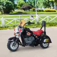 HOMCOM Motoreta Electrica pentru Copii cu 3 Roti 6V, Negru