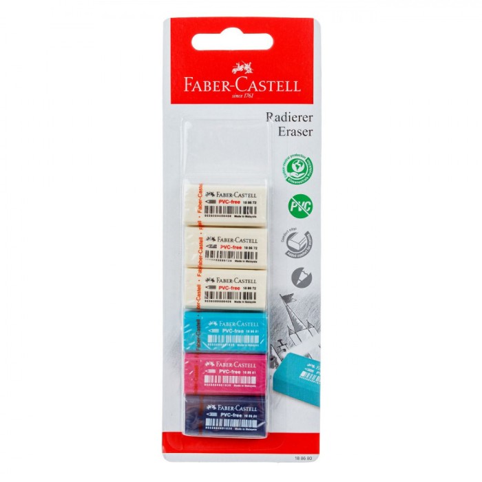 Set Răzătoare Faber Castell, Multicolor, 6 Bucăți