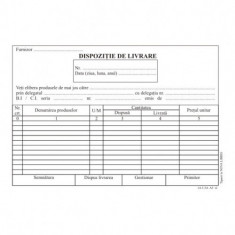 Dispozitie Livrare, Format A5, 100 Coli/carnet