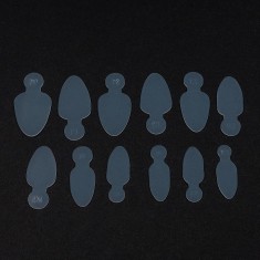 French Silicone Pads Reutilizabile LUXORISE pentru Tipsuri Smart Forms, 120 buc LX01