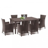 Cumpara ieftin Set mobilier de grădină Futurowa 6+1 maro