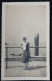 Fotografie, Mama lui Geo Litarczek, parintele radiologiei romanesti, Battery Park, New York 1925