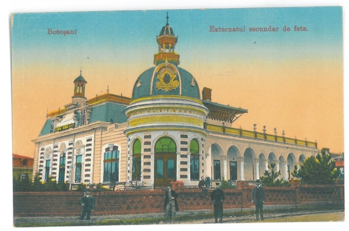 5171 - BOTOSANI, Externatul Secundar de Fete, Romania - old postcard - unused - 1917