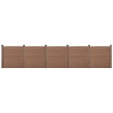 [neu.holz] Gard AAWP-9904, 183 x 879 cm, lemn/plastic, maro HausGarden Leisure