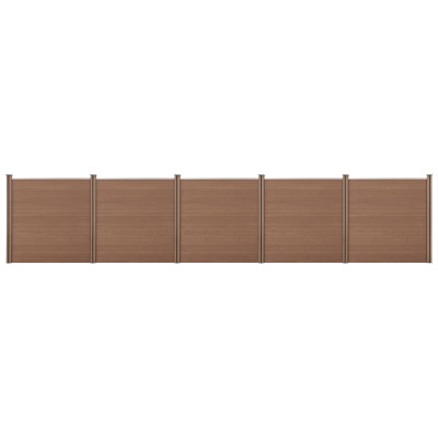 [neu.holz] Gard AAWP-9904, 183 x 879 cm, lemn/plastic, maro HausGarden Leisure foto