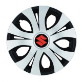 Set 4 Capace Roti Top Gri-Negru R14, Compatibil Cu Suzuki