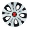 Set 4 Capace Roti Top Gri-Negru R16, Compatibil Cu Suzuki