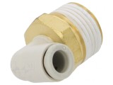 Racord Push-In 90&deg; Filetat 1-10bar 5-60&deg;C