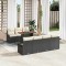 vidaXL Set de canapele pentru grădină 8 pcs Negru Rattan poli