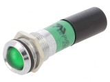 Lampă de control LED verde 230V &Oslash;14mm