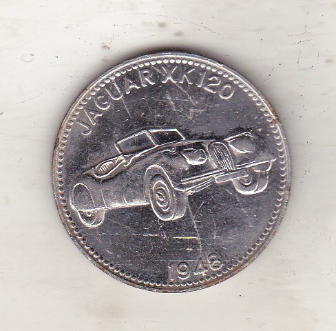bnk jt Automobile - Jaguar XK 120 - jeton Shell