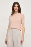 BOSS pulover de l&acirc;nă femei, culoarea roz, light 50492857