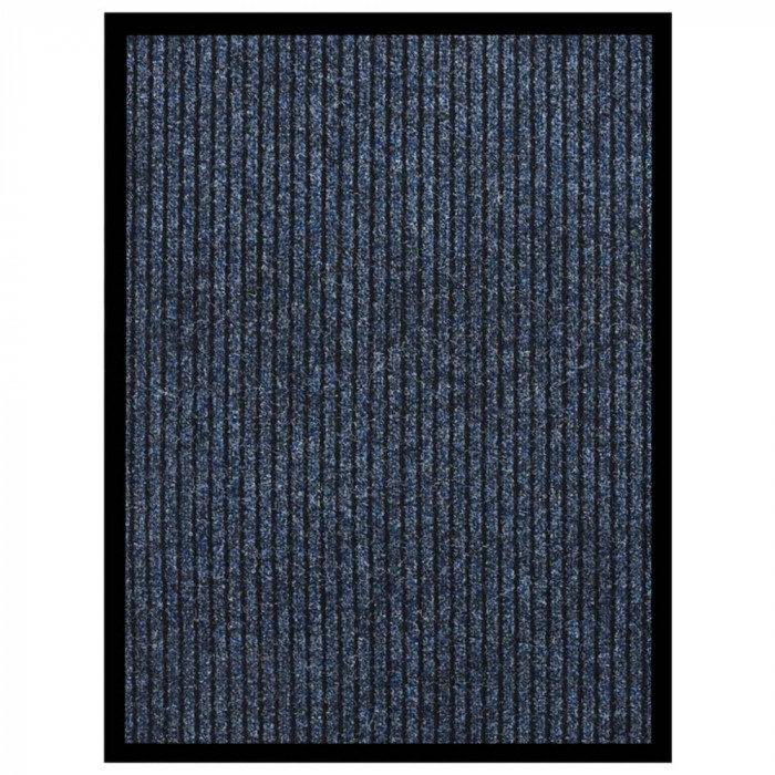 Covoras de usa, albastru cu dungi, 60x80 cm GartenMobel Dekor