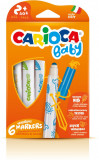 Carioca Super Lavabila, Varf Rotunjit Special, 6 Culori/cutie, Carioca Baby 2+