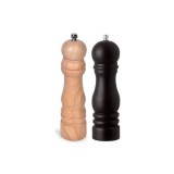 Set 2 r&acirc;șnițe, sare și piper, lemn, maro, negru, 18 cm