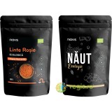 Pachet Linte Rosie Ecologica/Bio 500g + Naut Ecologic/Bio 500g