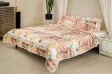 Cumpara ieftin Set Cuvertura Eleganta 3 Piese,Model Timbre 200x240 cm + 2 Fete de Perna 50x70 cm