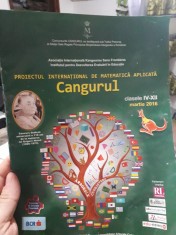 Proiectul internațional de matematică aplicată Cangurul - (clasele IV-XII), martie 2016