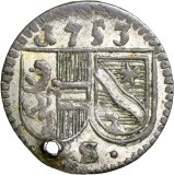 1753, 1 Pfennig - Sigismund von - Principatul Arhiepiscopal de Salzburg
