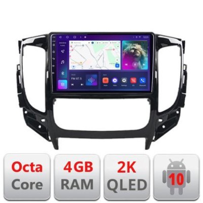 Navigatie Mitsubishi L200 2014-2020 C-1094 Android Octa Core Ecran 2K QLED GPS 4G 4+32GB 360 KIT-1094+EDT-E409-2K v1 CarStore Technology foto