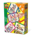 Kit creativ copii cu accesorii incluse- Invat broderie, SES Creative