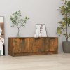 VidaXL Comodă TV, stejar fumuriu, 102x35x36,5 cm, lemn prelucrat