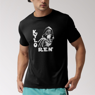 Tricou personalizat barbat &amp;quot;Kylo Ren&amp;quot;, Negru, Bumbac, Marime L foto