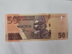 Zimbabwe 50 Dolars 2020 Noua foto