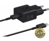 Incarcator Retea Cu Cablu USB-C Samsung 25W 3A 1 x USB-C Negru EP-T2510XBEGEU