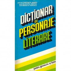 Constanta Barboi, Silvestru Boatca, Marieta Popescu - Dictionar de personaje literare - 134957