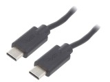 Cablu USB 2.0 USB C Dublu 3m Negru