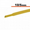 Tub termocontractibil galben 10mm/ 5mm 0.5m