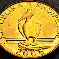 Moneda 1 LEK - ALBANIA, anul 2008 * cod 629 B = UNC din FASIC