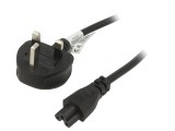 Cablu Alimentare 1,5m Negru BS 1363 la IEC C5, Akyga